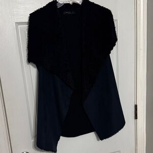 Romeo & Juliet Couture Black Poncho Sweater